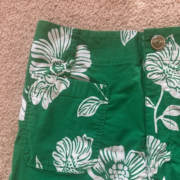 Maeve Green Floral Wide Leg Pants - Picture 2 of 3